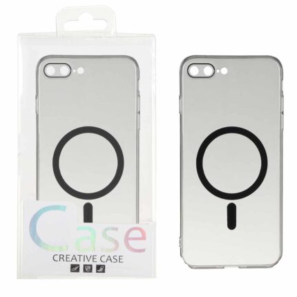 قاب اورجینال کریستالی MagSafe شفاف Creative مدل Apple iPhone 7 Plus / iPhone 8 Plus - مشکی (پک دار)