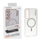 قاب اورجینال Syndee پشت مات MagSafe مدل Samsung Galaxy S25 FE - خاکستری (پک دار)