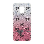 قاب ice پاپیونی نگین دار دور مات Xiaomi Redmi Note 9S / Redmi Note 9 Pro / Redmi Note 9 Pro Max - صورتی