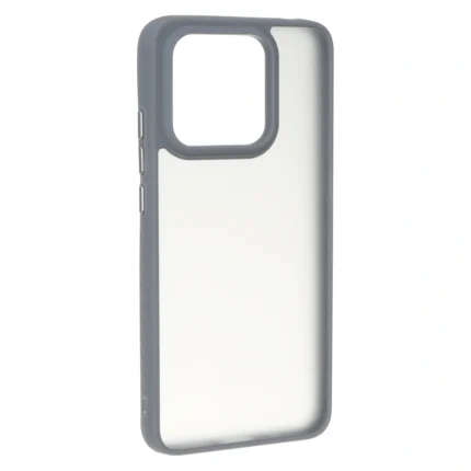 قاب مات لنز برجسته دور هاشور Xiaomi Redmi 10C / Redmi 10 Power / Poco C40 - خاکستری