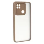 قاب مات لنز برجسته دور هاشور Xiaomi Redmi 10A / Redmi 9C / Poco C31 - نسکافه ای