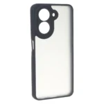 قاب مات لنز برجسته دور هاشور Xiaomi Redmi A5 / Poco C71 - مشکی