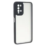قاب مات لنز برجسته دور هاشور Xiaomi Poco M3 / Redmi 9T 4G - مشکی
