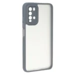 قاب مات لنز برجسته دور هاشور Xiaomi Poco M3 / Redmi 9T 4G - خاکستری