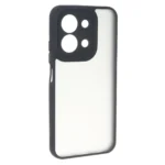 قاب مات لنز برجسته دور هاشور Xiaomi Redmi 15C / Poco C85 - مشکی