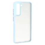 قاب مات لنز برجسته دور هاشور Samsung Galaxy S21 FE - آبی