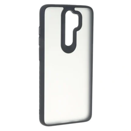 قاب مات لنز برجسته دور هاشور Xiaomi Redmi Note 8 Pro - مشکی