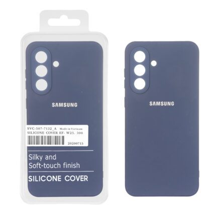 قاب نیو سیلیکون محافظ لنزدار RFF مدل Samsung Galaxy A37 - سرمه ای (پک دار)