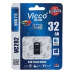 فلش مموری Vicco man مدل VC282 USB2.0 ظرفیت 32GB - مشکی (گارانتی مادام‌العمر رایانه نوین سگال)