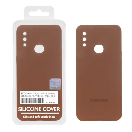 قاب سیلیکونی پاک کنی اورجینال Master Quality مدل Samsung Galaxy A10s - قهوه ای (پک دار)