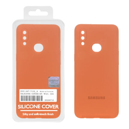 قاب سیلیکونی پاک کنی اورجینال Master Quality مدل Samsung Galaxy A10s - قهوه ای روشن (پک دار)