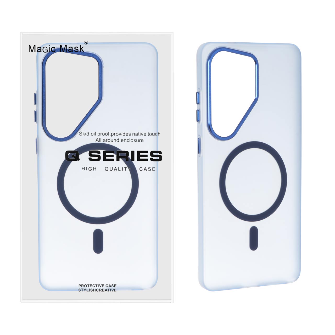 4620066 قاب اورجینال Magic Mask مات دور لنز آلومینیومی MagSafe مدل Samsung Galaxy S26 Ultra - آبی (پک دار) - تصویر 1