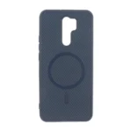قاب هاشور MagSafe فلزی Xiaomi Redmi 9 / Redmi 9 Prime / Poco M2 - سرمه ای