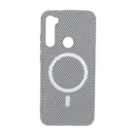 قاب هاشور MagSafe فلزی Xiaomi Redmi Note 8 - طوسی