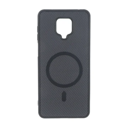 قاب هاشور MagSafe فلزی Xiaomi Redmi Note 9S / Redmi Note 9 Pro / Redmi Note 9 Pro Max - مشکی
