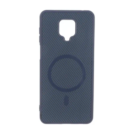 قاب هاشور MagSafe فلزی Xiaomi Redmi Note 9S / Redmi Note 9 Pro / Redmi Note 9 Pro Max - سرمه ای