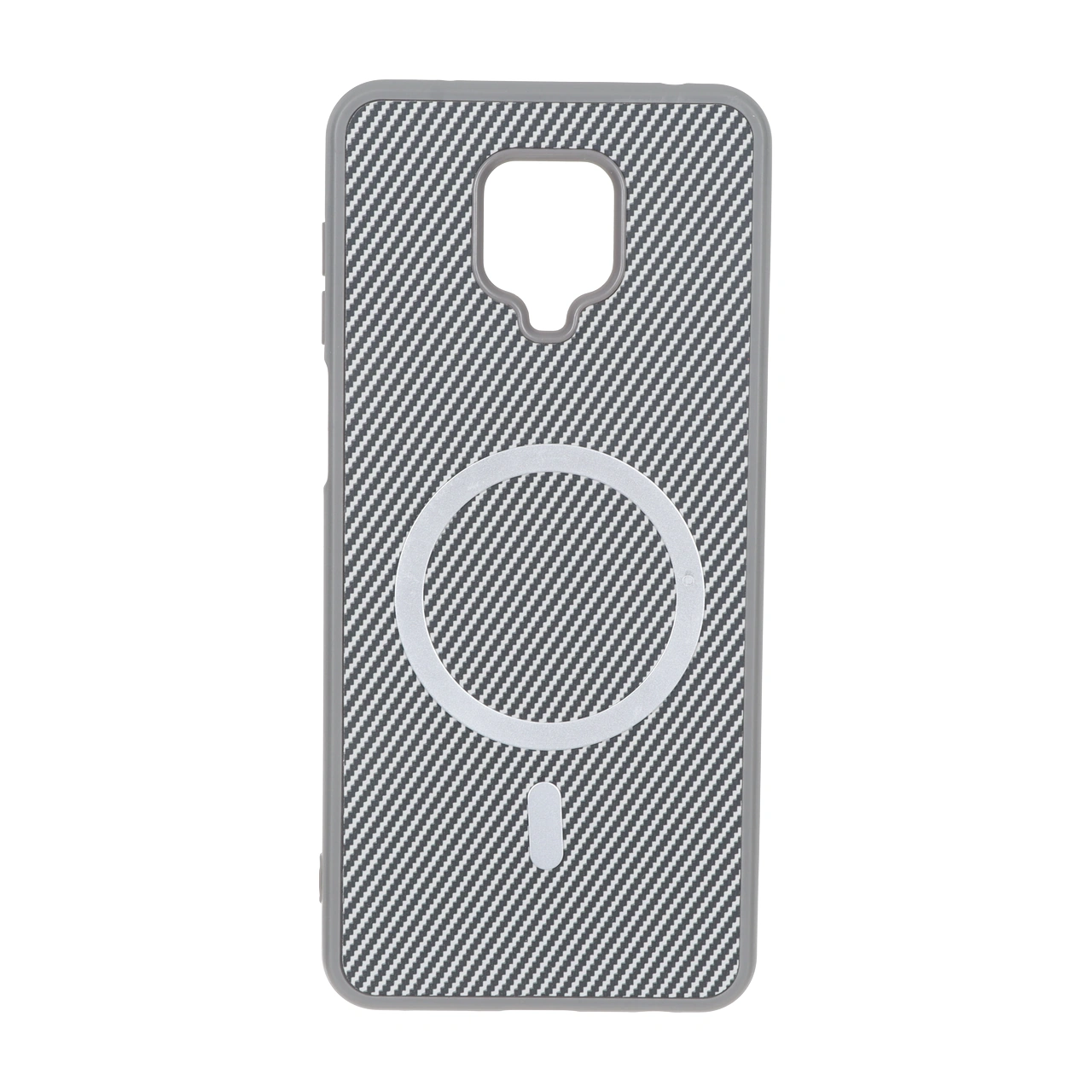 4620476 قاب هاشور MagSafe فلزی Xiaomi Redmi Note 9S / Redmi Note 9 Pro / Redmi Note 9 Pro Max - طوسی - تصویر 1
