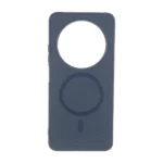 قاب هاشور MagSafe فلزی Xiaomi Redmi 14C / Redmi A3 Pro / Redmi A4 / Poco C75 - سرمه ای