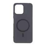 قاب هاشور MagSafe فلزی Xiaomi Redmi 12 / Poco M6 Pro 5G - مشکی