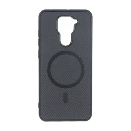 قاب هاشور MagSafe فلزی Xiaomi Redmi Note 9 / Redmi 10X 5G / Redmi 10X Pro 5G - مشکی
