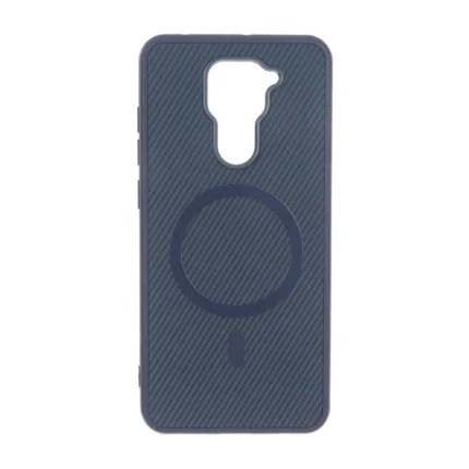 قاب هاشور MagSafe فلزی Xiaomi Redmi Note 9 / Redmi 10X 5G / Redmi 10X Pro 5G - سرمه ای