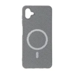 قاب هاشور MagSafe فلزی Samsung Galaxy A04 / M13 5G - طوسی