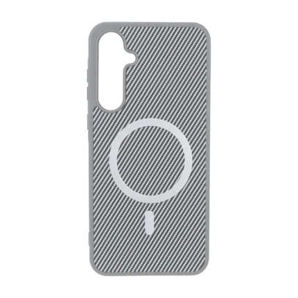قاب هاشور MagSafe فلزی Samsung Galaxy A35 / A55 - طوسی