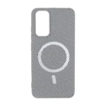 قاب هاشور MagSafe فلزی Xiaomi Redmi Note 12S / Xiaomi Redmi Note 11 4G / Redmi Note 11S - طوسی