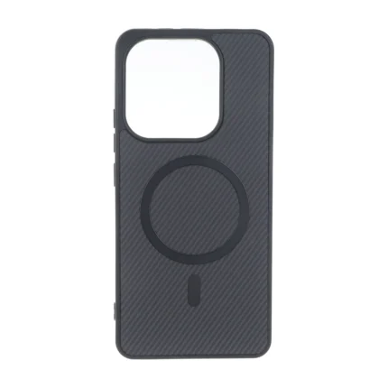 قاب هاشور MagSafe فلزی Xiaomi Redmi Note 14 4G - مشکی