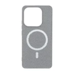 قاب هاشور MagSafe فلزی Xiaomi Redmi Note 14 4G - طوسی