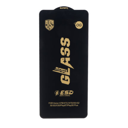 محافظ صفحه نمایش شیشه ای درجه یک Full Cover Super X OG - ESD OVOG مدل Honor X7b