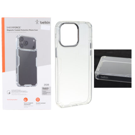 قاب اورجینال Belkin ایربگ دار شفاف Apple iPhone 15 Pro Max (پک دار)