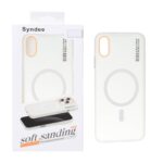 قاب اورجینال Syndee پشت مات MagSafe مدل Apple iPhone X Max / iPhone XS Max - سفید (پک دار)