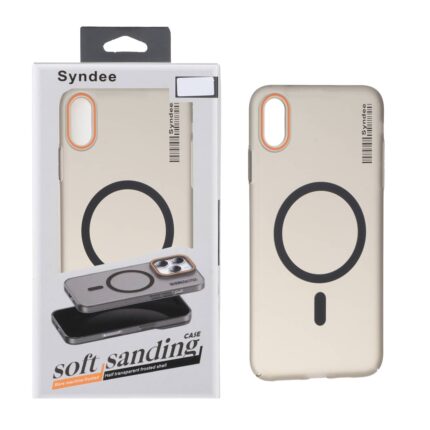 قاب اورجینال Syndee پشت مات MagSafe مدل Apple iPhone X Max / iPhone XS Max - مشکی (پک دار)