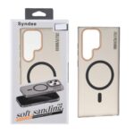 قاب اورجینال Syndee پشت مات MagSafe مدل Samsung Galaxy S23 Ultra - مشکی (پک دار)