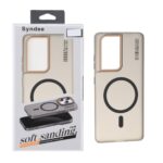 قاب اورجینال Syndee پشت مات MagSafe مدل Samsung Galaxy S21 Ultra - مشکی (پک دار)