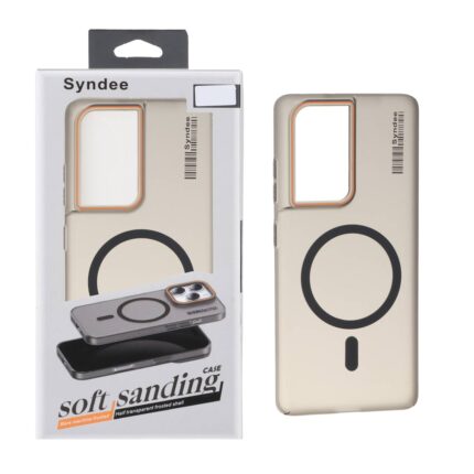 قاب اورجینال Syndee پشت مات MagSafe مدل Samsung Galaxy S21 Ultra - مشکی (پک دار)