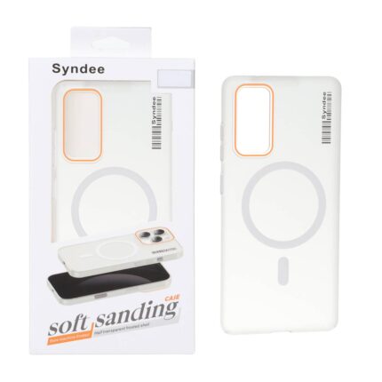 قاب اورجینال Syndee پشت مات MagSafe مدل Samsung Galaxy S20 FE - سفید (پک دار)