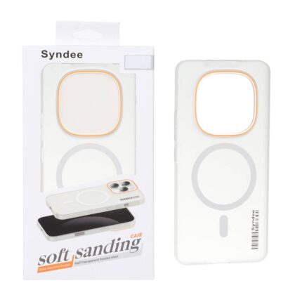 قاب اورجینال Syndee پشت مات MagSafe مدل Xiaomi Redmi Note 15 Pro 4G - سفید (پک دار)