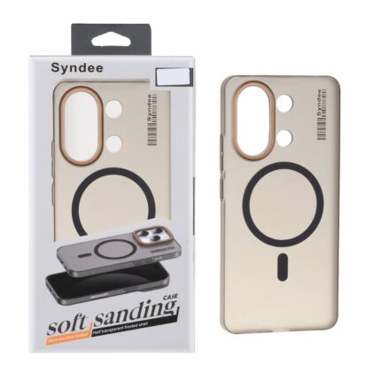قاب اورجینال Syndee پشت مات MagSafe مدل Xiaomi Redmi Note 13 4G - مشکی (پک دار)