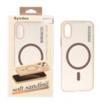 قاب اورجینال Syndee پشت مات MagSafe مدل Apple iPhone X / iPhone XS - صحرایی (پک دار)