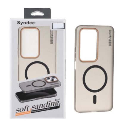 قاب اورجینال Syndee پشت مات MagSafe مدل Xiaomi Redmi 15 4G - مشکی (پک دار)