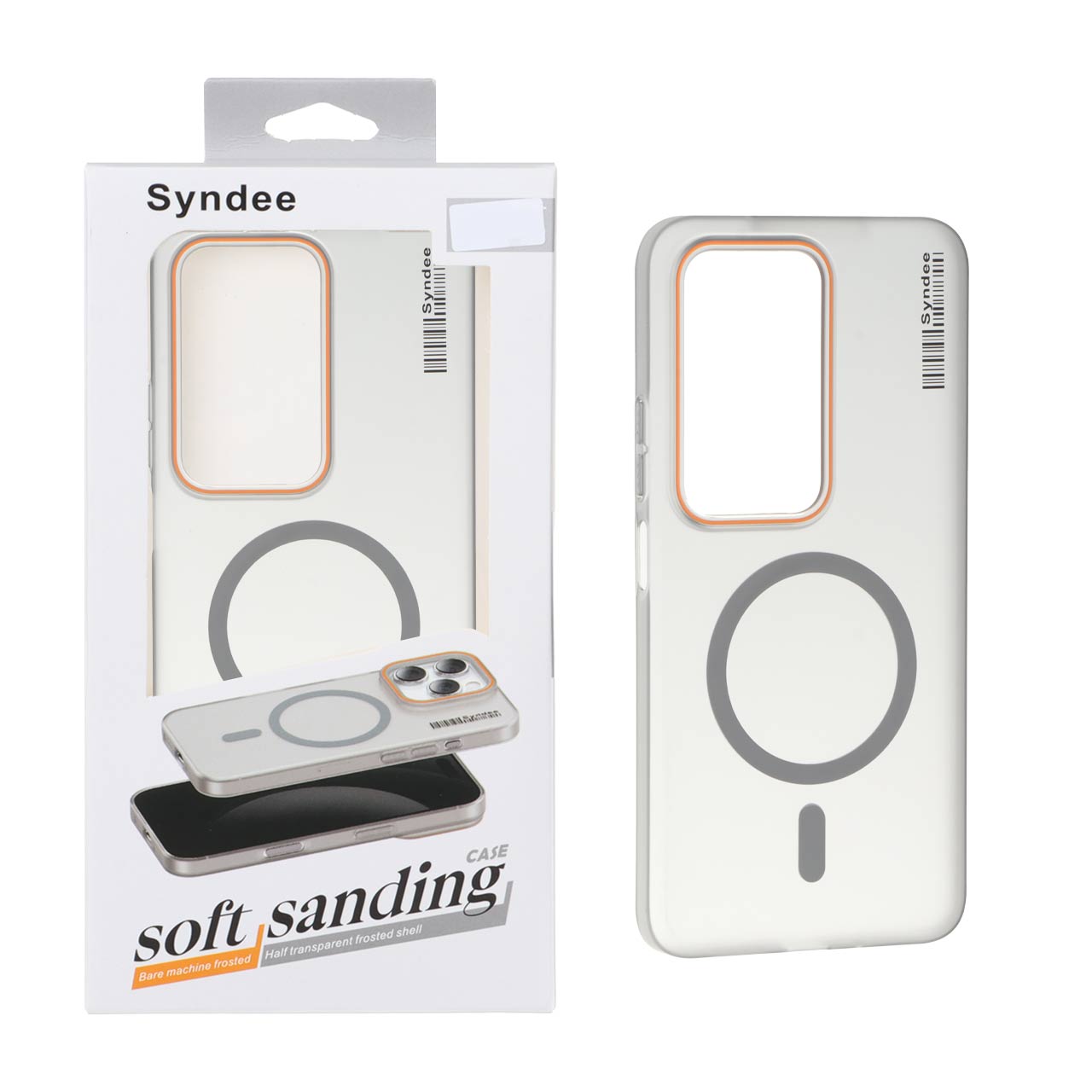 4621042 قاب اورجینال Syndee پشت مات MagSafe مدل Xiaomi Redmi 15 4G - خاکستری (پک دار) - تصویر 1