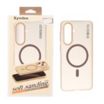 قاب اورجینال Syndee پشت مات MagSafe مدل Samsung Galaxy A57 - قهوه ای (پک دار)