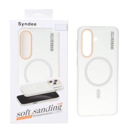 قاب اورجینال Syndee پشت مات MagSafe مدل Samsung Galaxy A57 - سفید (پک دار)