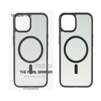 قاب Unique Case مات دودی MagSafe مدل Apple iPhone 13 / iPhone 14 - مشکی (پک دار)