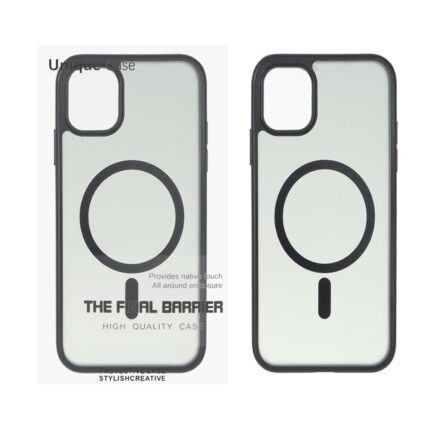 قاب Unique Case مات دودی MagSafe مدل Apple iPhone 11 - مشکی (پک دار)