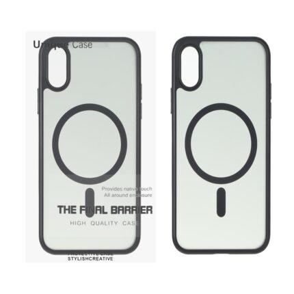 قاب Unique Case مات دودی MagSafe مدل Apple iPhone X / iPhone XS - مشکی (پک دار)