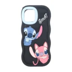 قاب سیلیکونی کنگره ای Stitch برجسته فانتزی Apple iPhone 11 Pro - مشکی