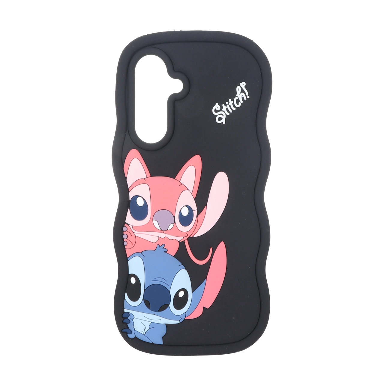 4621218 قاب سیلیکونی کنگره ای Stitch برجسته فانتزی Samsung Galaxy A17 / A26 - مشکی کد 1 - تصویر 1